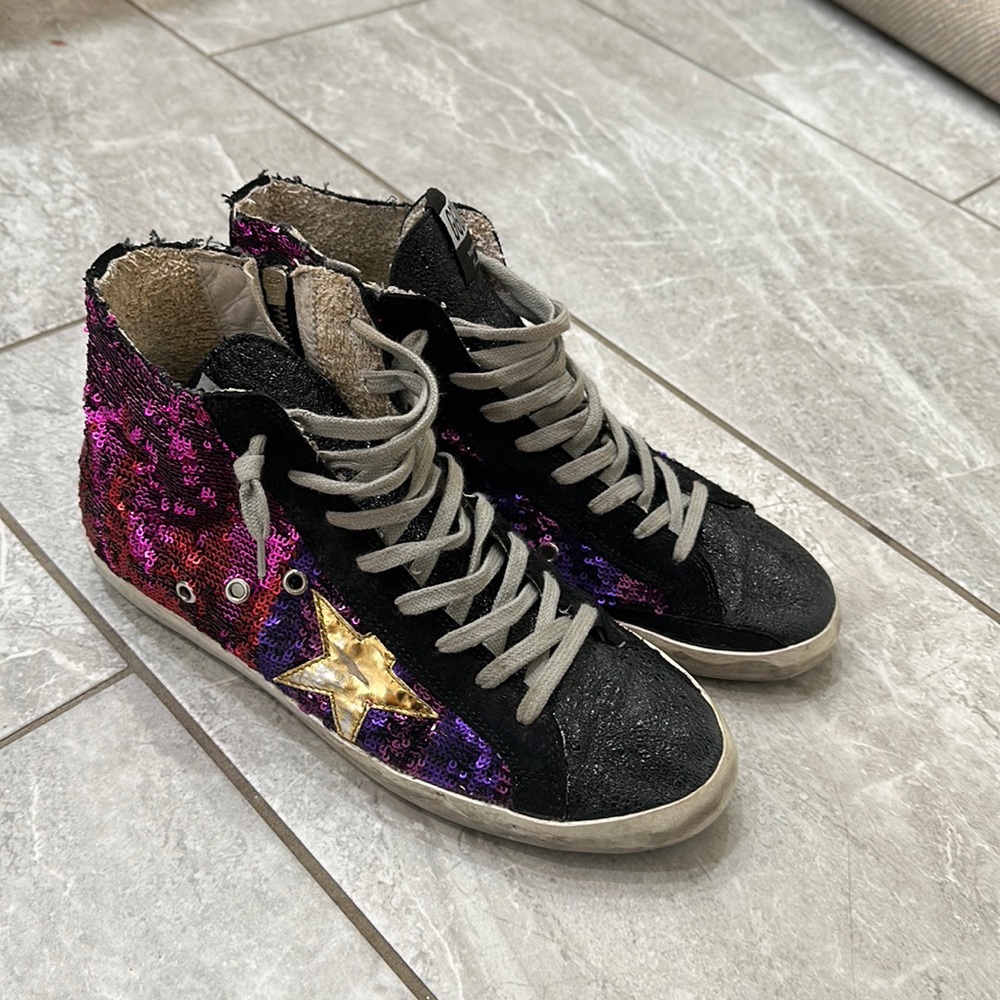 Golden Goose "Camelion Paillettes" Sequined Francy size 40